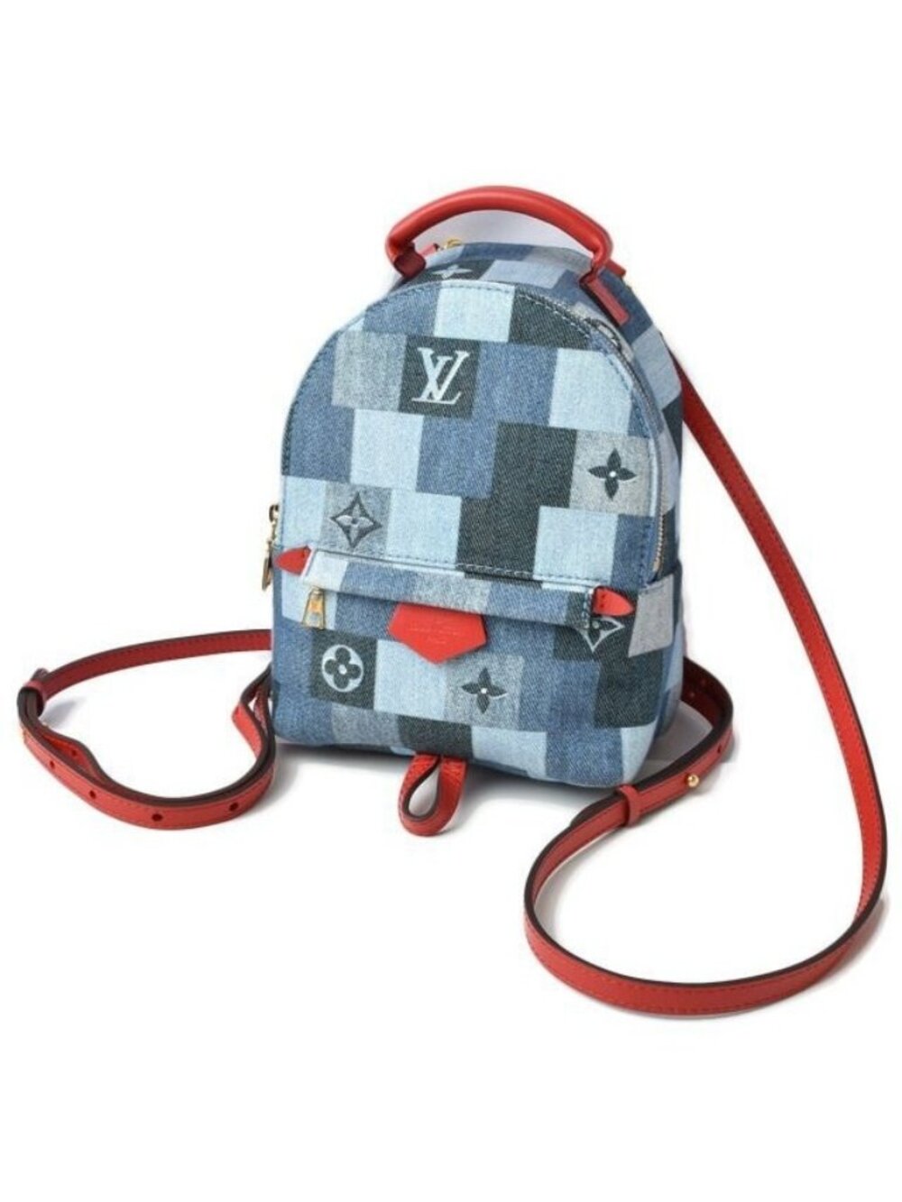 Louis Vuitton Backpack Mini Shoulder Bag Denim Monogram Palm